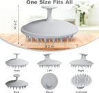 Meartchy Silicone Scalp Massager Shampoo Brush, Scalp Brush - Image 2