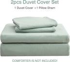 PURE ERA Jersey Knit Duvet Cover Set 100% T-Shirt Cotton Super Soft Comfy 2pc - Image 7