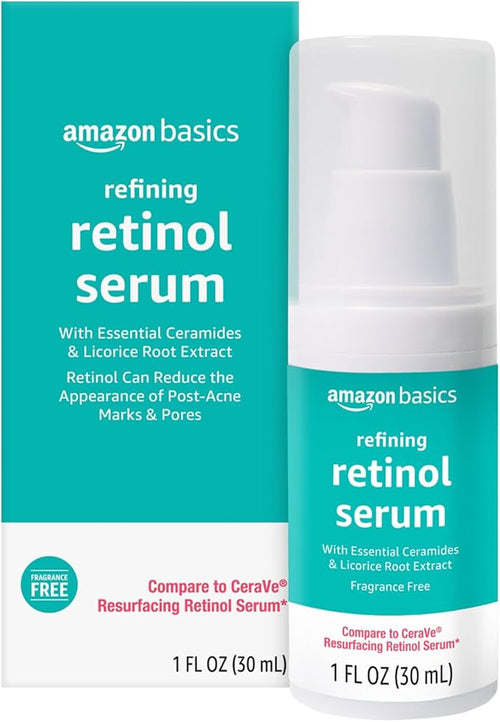 Amazon Basics Retinol Serum for Face, Pore Minimizer, Fast Absorbing Formula by AmazonBasics