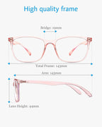 ANRRI Blue Light Blocking Computer Glasses Women Anti Eyestrain UV Filter Lens - Image 5
