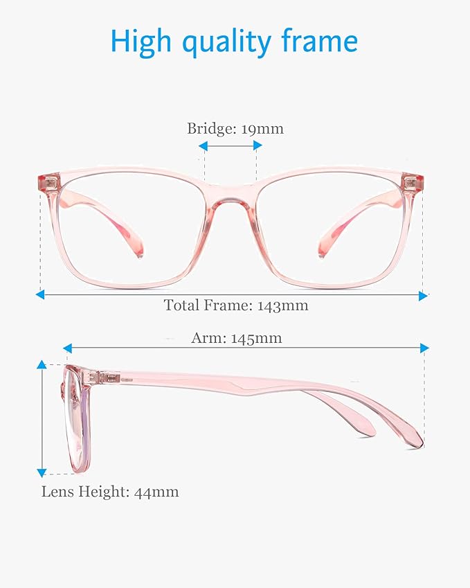 ANRRI Blue Light Blocking Computer Glasses Women Anti Eyestrain UV Filter Lens - Image 5