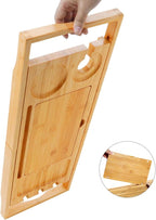 Utoplike Bamboo Bathtub Caddy Tray Bath Tray - Image 8
