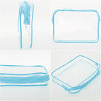Tbestmax 10 Pack Clear Cosmetic Bags Makeup Bags Portable Waterproof TSA - Image 4