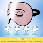 Silk Sleep Eye Mask for Men Women, Comfortable Super Soft Eye Mask - Image 3