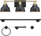 Globe Electric 63000204 5-Piece All-in-One Bathroom Accessory Set, 3-Light by GlobeElectric