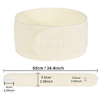 Whaline Spa Facial Headband 4 Packs Head Wrap Terry Cloth Headband Adjustable - Image 2