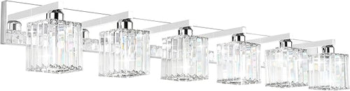 Aipsun Bathroom Vanity Light Fixtures 6 Light Chrome Vanity Light by Aipsun