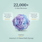DadyMart Shower Loofah Sponge Pouf – XL Exfoliating Bath Puff Body Scrubber - Image 9