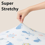 Baby Mini Crib Sheets Boy, Portable 38”x26” Pack and Play Sheets Fitted - Image 6