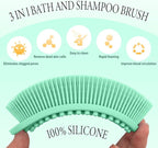 3 Pack Silicone Body Scrubber, Exfoliating Body Scrubber Fit - Image 2