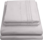 1800 Thread Count Sheet Set – Soft Egyptian Quality Brushed Microfiber Sheets – by SweetHomeCollection