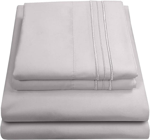 1800 Thread Count Sheet Set – Soft Egyptian Quality Brushed Microfiber Sheets – by SweetHomeCollection