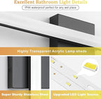 Combuh LED Bathroom Light Fixtures Over Mirror 24 Inch 14W, Modern IP44 Wall - Image 4