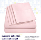 Queen Sheets Pale Pink - Image 2