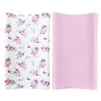 Changing Pad Cover for Girls 2 Pack, Lovely Print Soft Diaper Change Table - Image 6