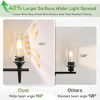 MOKATNG 2-Light Bathroom Light Fixtures, Bathroom Lighting Fixtures Over Mirror - Image 7
