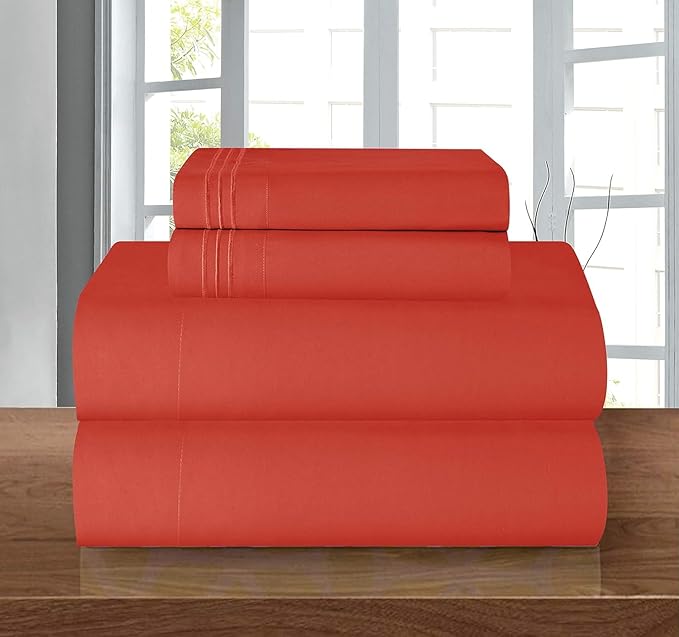 Elegant Comfort Luxury 1500 Premium Hotel Quality Microfiber 5-Piece Sheet Set by ELEGANTCOMFORT