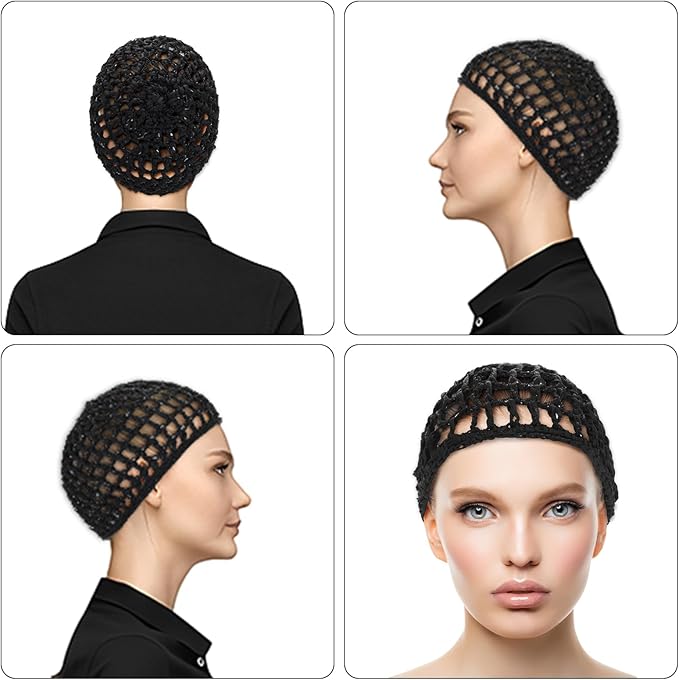 WLLHYF Wig Cap Thick Long Hair Caps Adjustable Net Mesh Braided Weaving Making - Image 7