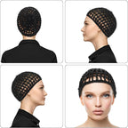 WLLHYF Wig Cap Thick Long Hair Caps Adjustable Net Mesh Braided Weaving Making - Image 4