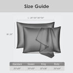 Cobnom Pure Mulberry Silk Pillowcases Set of 2, Standard Size - Image 6