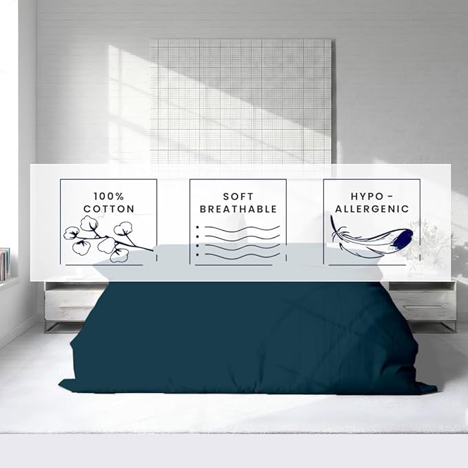 Kotton Culture 1 Pc Duvet Cover Queen Size/Full Size-100% Egyptian Cotton 600 - Image 5