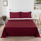 Lirex 2-Pack Queen Size Flat Sheet Set, Ultra-Soft Brushed 1800 Microfiber - Image 5