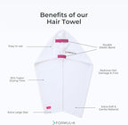 FORMUL-A Microfiber Hair Towel Wrap – Anti Frizz Towel - Image 5