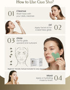 Gua Sha Facial Tool – Green Stone Guasha Tool - Image 6