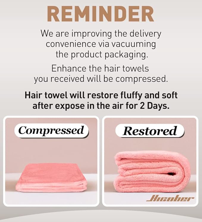 Hicober Microfiber Hair Towel, Drying Hair Wrap Towels - Image 8