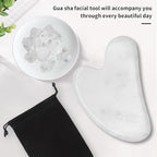 Gua Sha Facial Tools, Natural Quartz Guasha Tool - Image 6