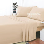 2-Pack Cotton Twin Flat Sheet Only, 600 Thread Count 100% Egyptian Cotton Top - Image 2