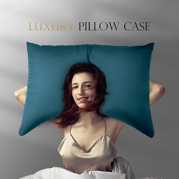 ELIBABA Cooling Bamboo Side Sleeper Pillowcase, King Size, 20x36 Inches - Image 6