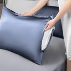 Mulberry Silk Pillowcase for Hair and Skin, Cooling Silk Pillow Case - Image 5