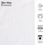 CASA COPENHAGEN Ribbed Bar Mop Towels - Image 3