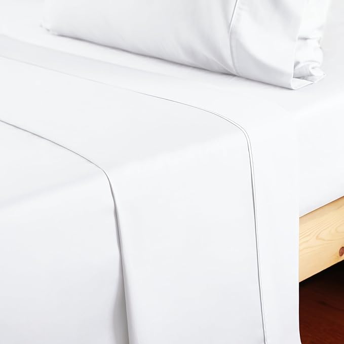 Cotton Full Flat Sheet Only, 600 Thread Count 100% Egyptian Cotton Top Sheet - Image 7