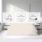 Kotton Culture 3 Pc Duvet Cover Queen Size/Full Size Set-100% Egyptian Cotton - Image 5