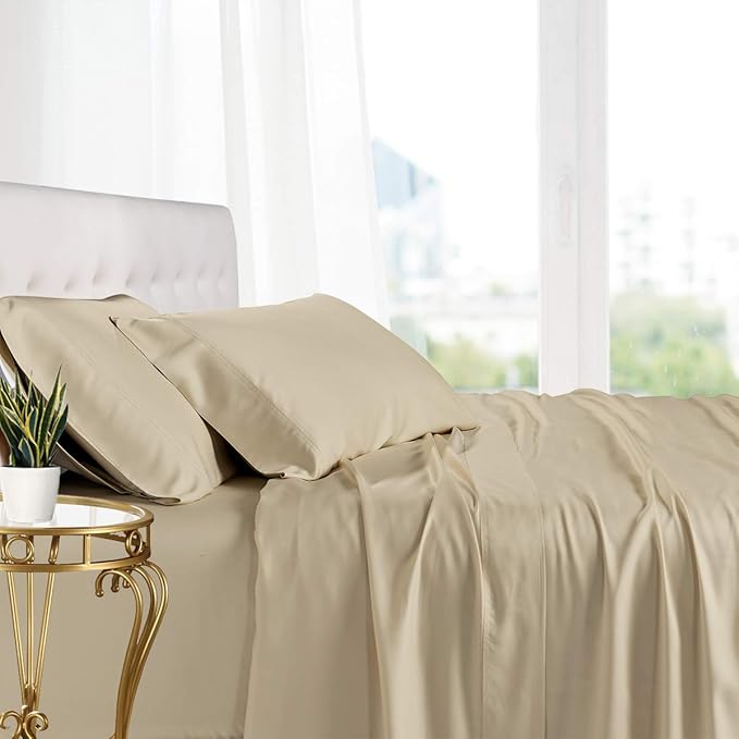 Royal Hotel Bedding 100% Viscose Made from Bamboo Pillowcases, Soft Cooling by RoyalHotelBedding