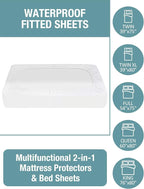 Bedecor Twin XL Split King Waterproof Mattress Protector, Protects Against - Image 6
