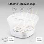 Pedicure Foot Spa with Bubble and Heat, Collapsible Foot Soaking Tub with - Image 2