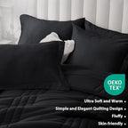 Queen Comforter Set Black - Image 6