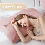 Queen Pillowcases, Cooling Viscose from Bamboo Pillow Covers - Image 3