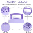Gusnilo Nail Tool Sterilizer Box Disinfectant Jar Plastic Disinfectant - Image 3