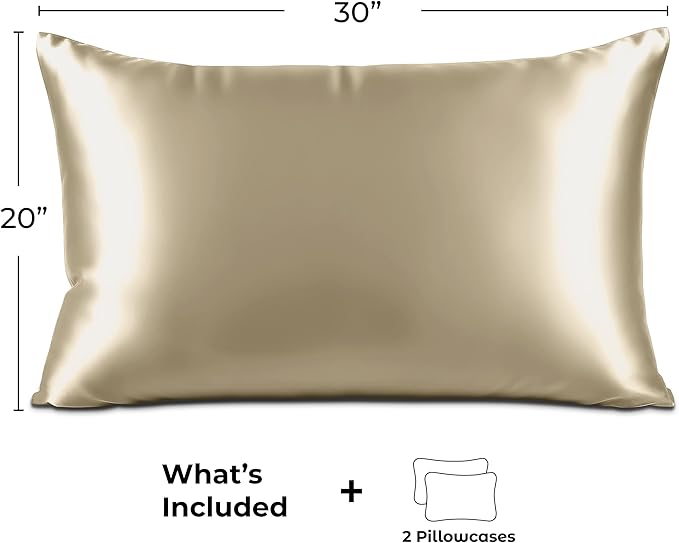 Pure Bedding Satin Pillowcase 2 Pack - Image 6