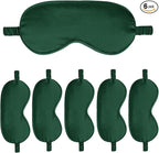 6PACK Silk Sleep Mask Satin Eye Masks Blackout Silky Eyeshade Cover Soft by WJingYiJia