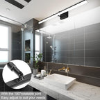 Aipsun 48inch Black Bathroom Llight Fixtures LED Vanity Light Adjustable Modern - Image 2