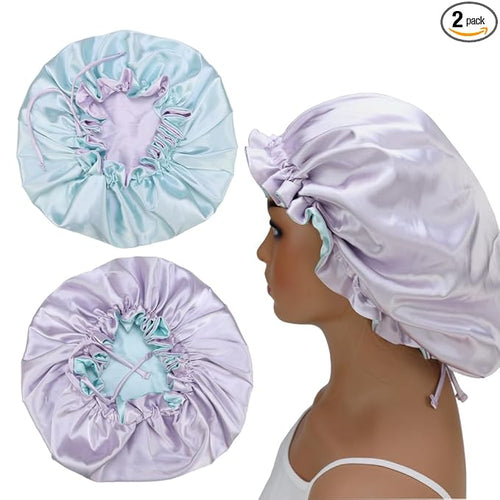 Adjustable Silk Satin Bonnet Hair Care Caps by Sugarmelon
