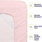 Queen Sheets Pale Pink - Image 3