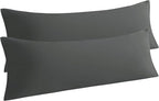 NTBAY Body Pillow Cases Set of 2, 2 Pack Brushed Microfiber 20x54 Pillow Cases by NTBAY