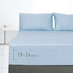 Sunflower King Fitted Sheet, 1-Piece Extra Deep Pocket Fitted Bottom Sheet 19" by SunflowerHometexUS