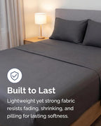 Lightweight 4 Piece Bed Sheet Set King Size - Image 4